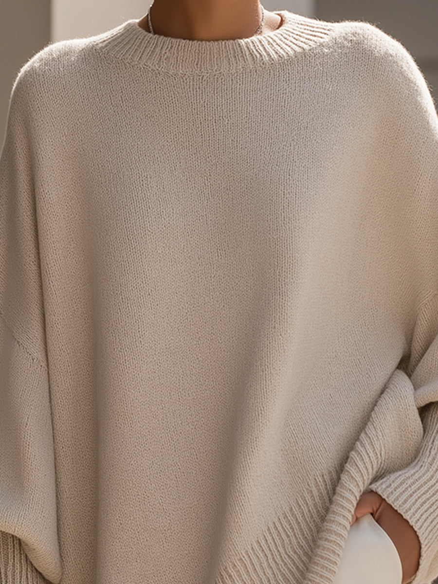 LAURA | JERSEY PONCHO OVERSIZE
