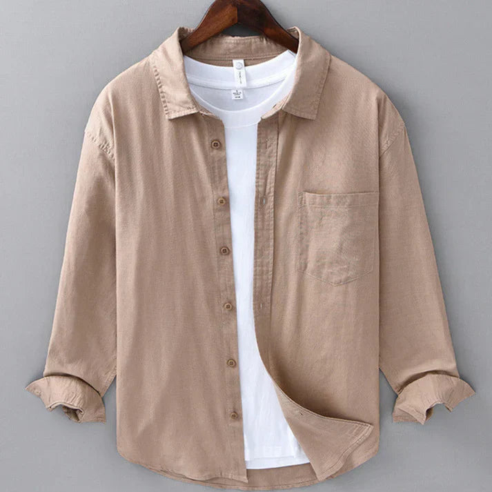 LORENZO | CAMISA DE ALGODÓN Y LINO