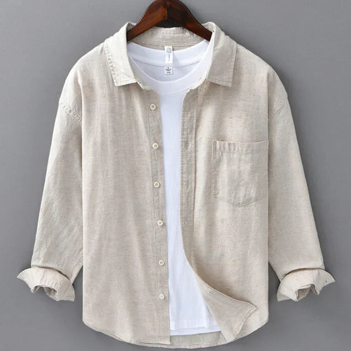 LORENZO | CAMISA DE ALGODÓN Y LINO