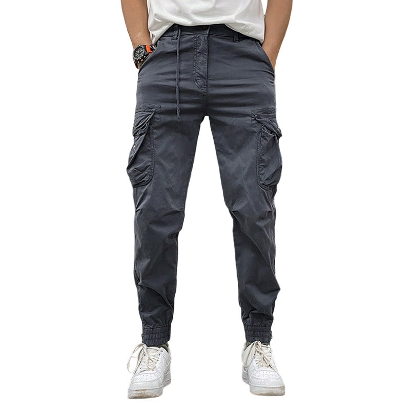 Pantalones Cargo Marino Multibolsillo