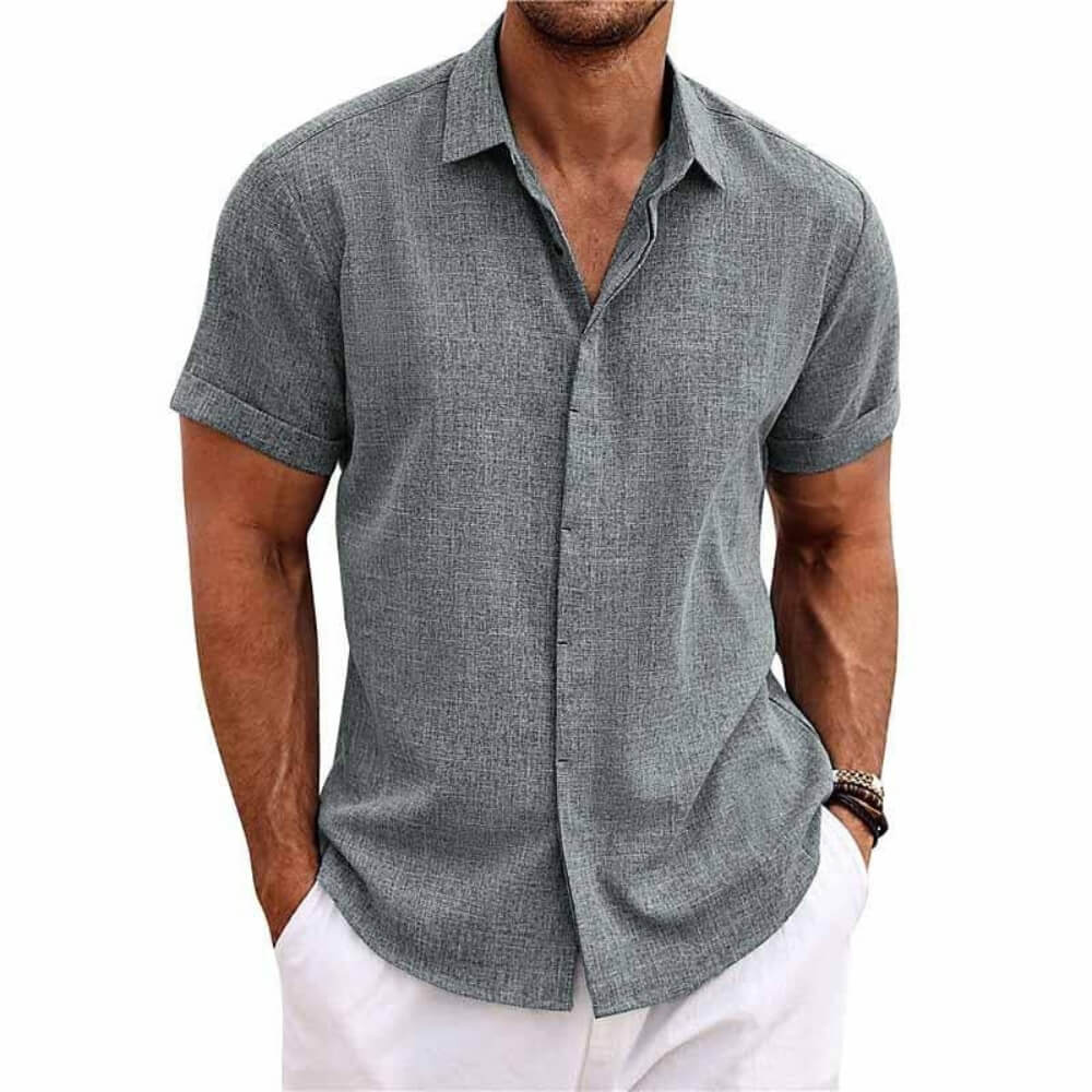 KEVIN | CAMISA ELEGANTE DE MANGA CORTA PARA HOMBRE