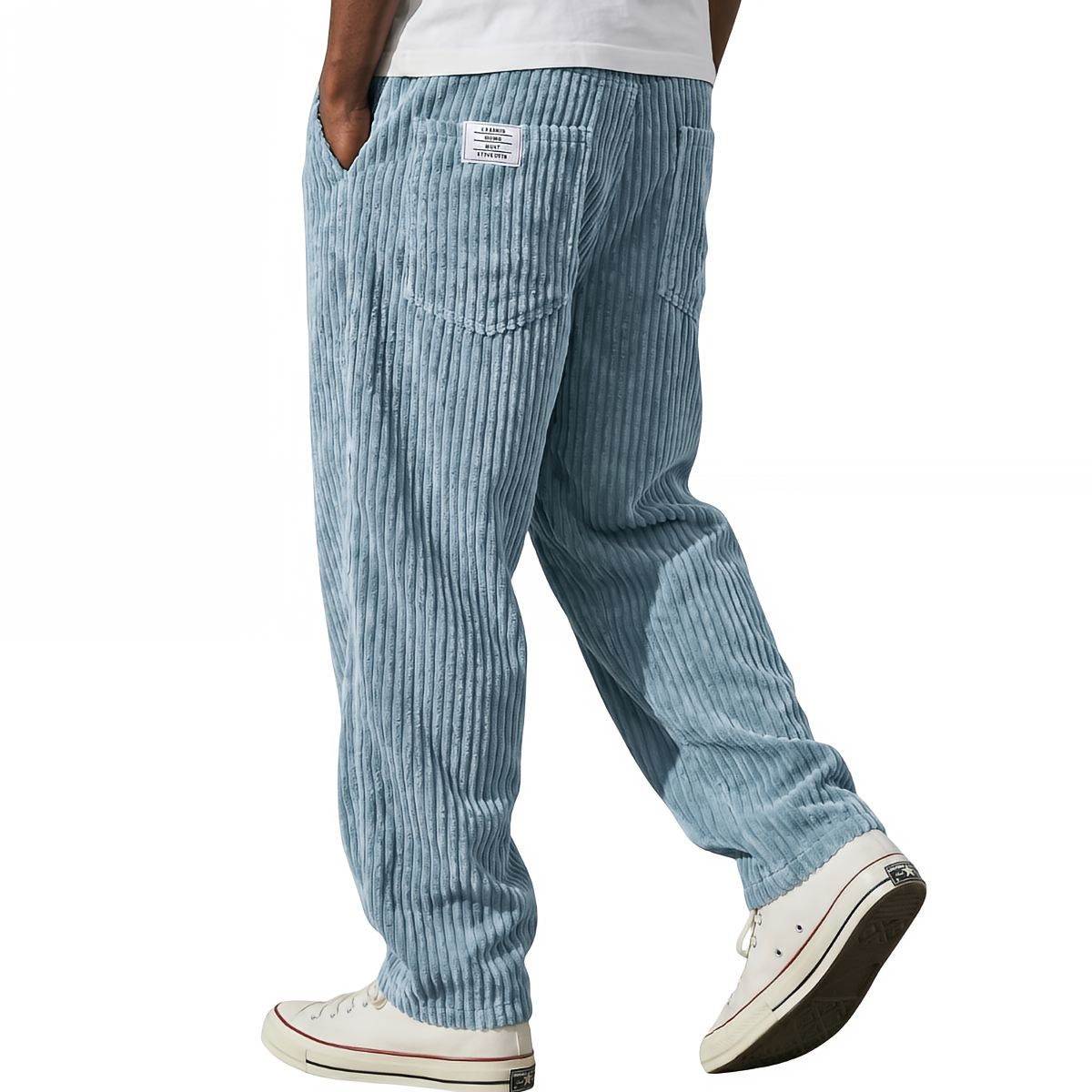 Pantalón de pana con cintura elástica