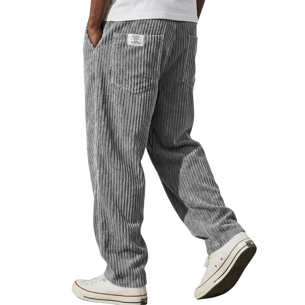 Pantalón de pana con cintura elástica