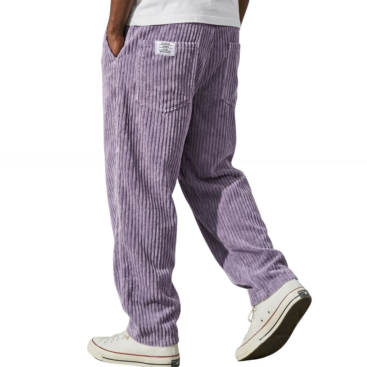 Pantalón de pana con cintura elástica