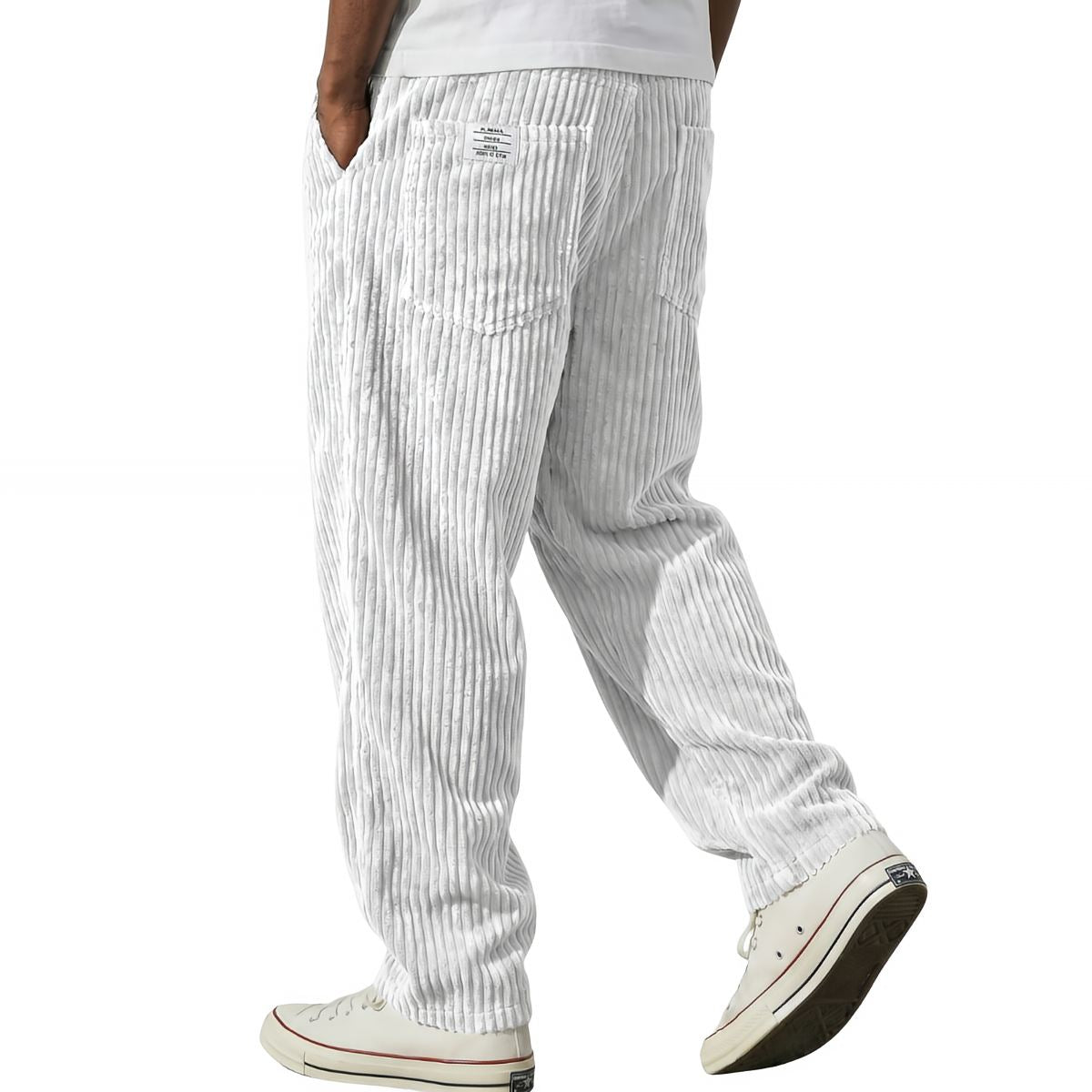 Pantalón de pana con cintura elástica