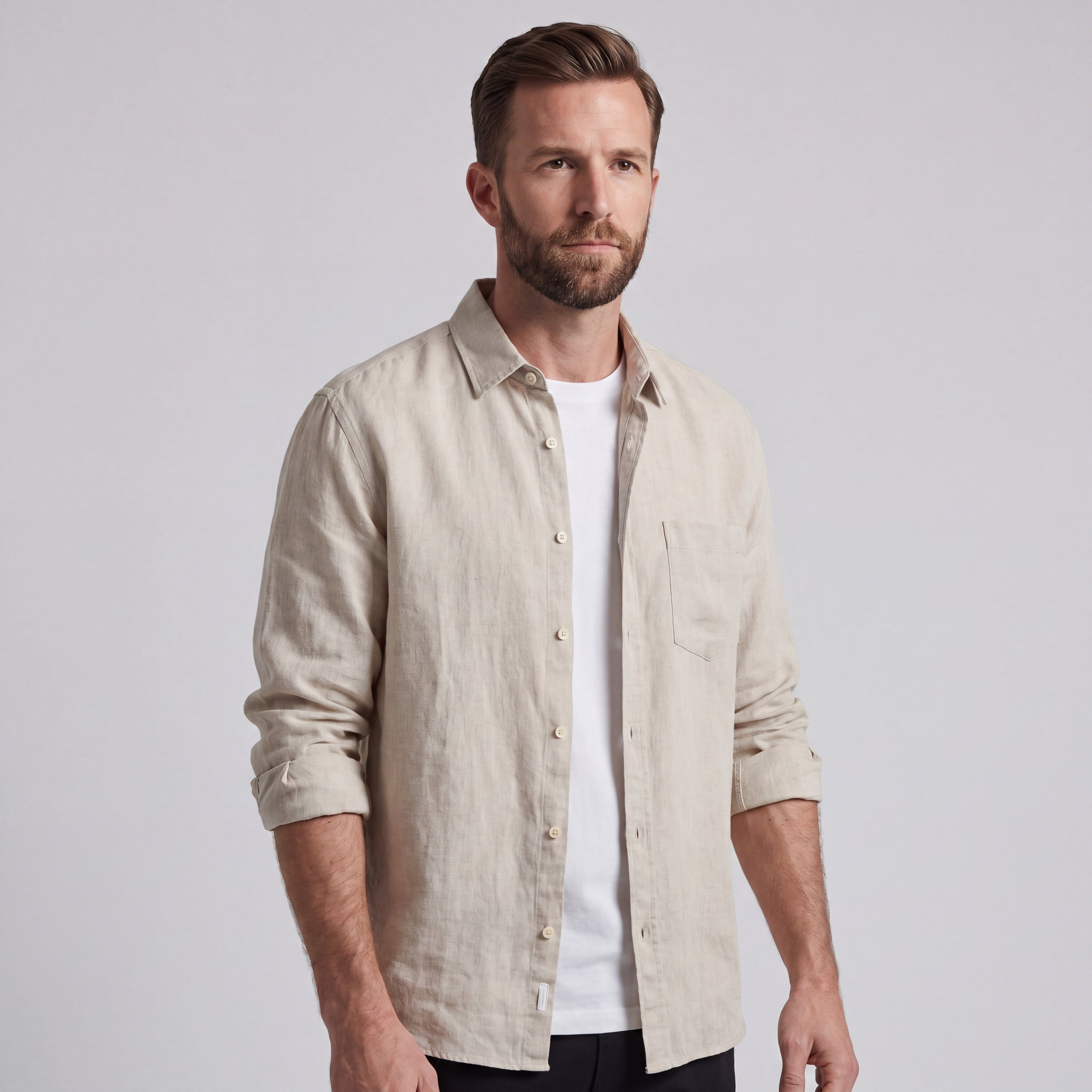 LORENZO | CAMISA DE ALGODÓN Y LINO