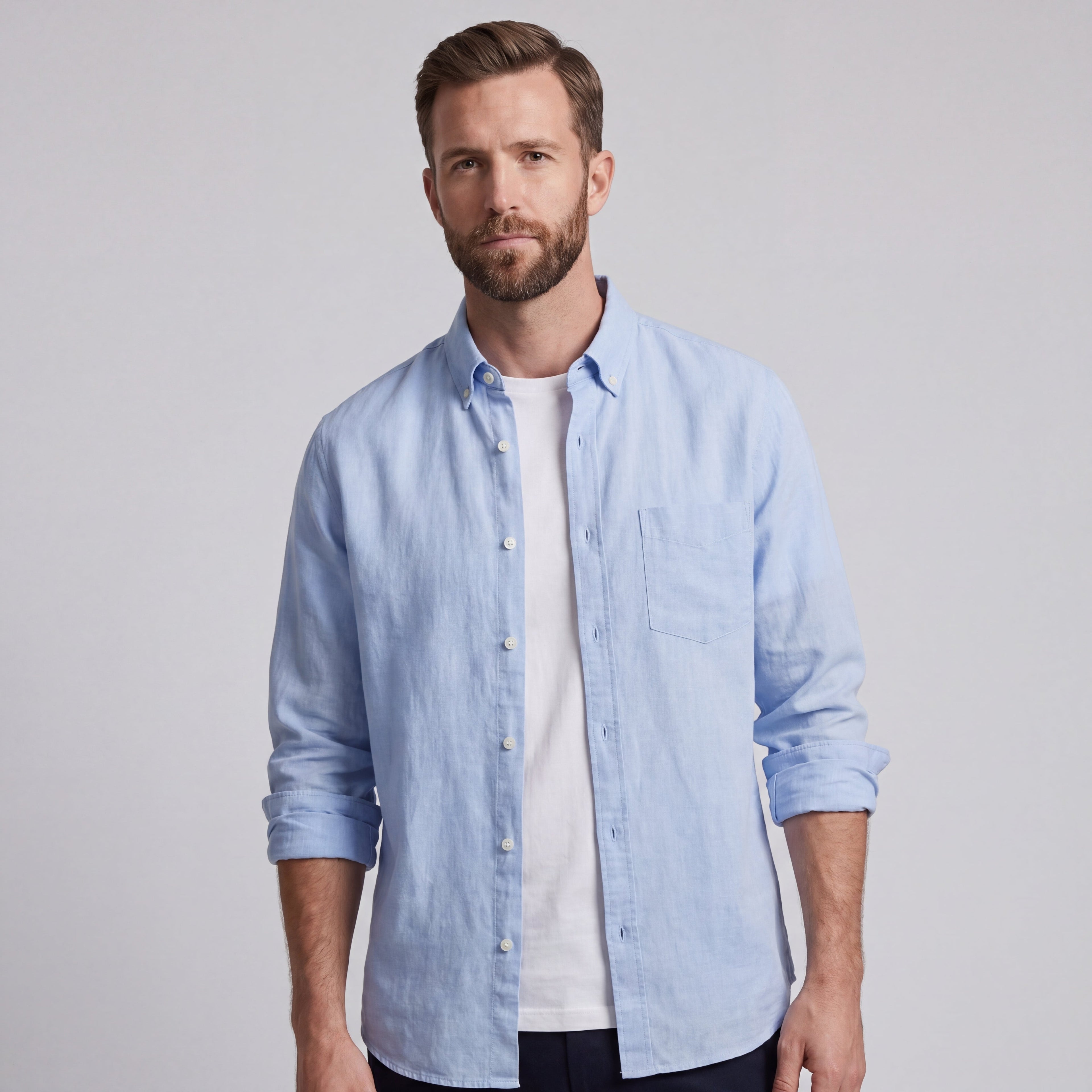 LORENZO | CAMISA DE ALGODÓN Y LINO