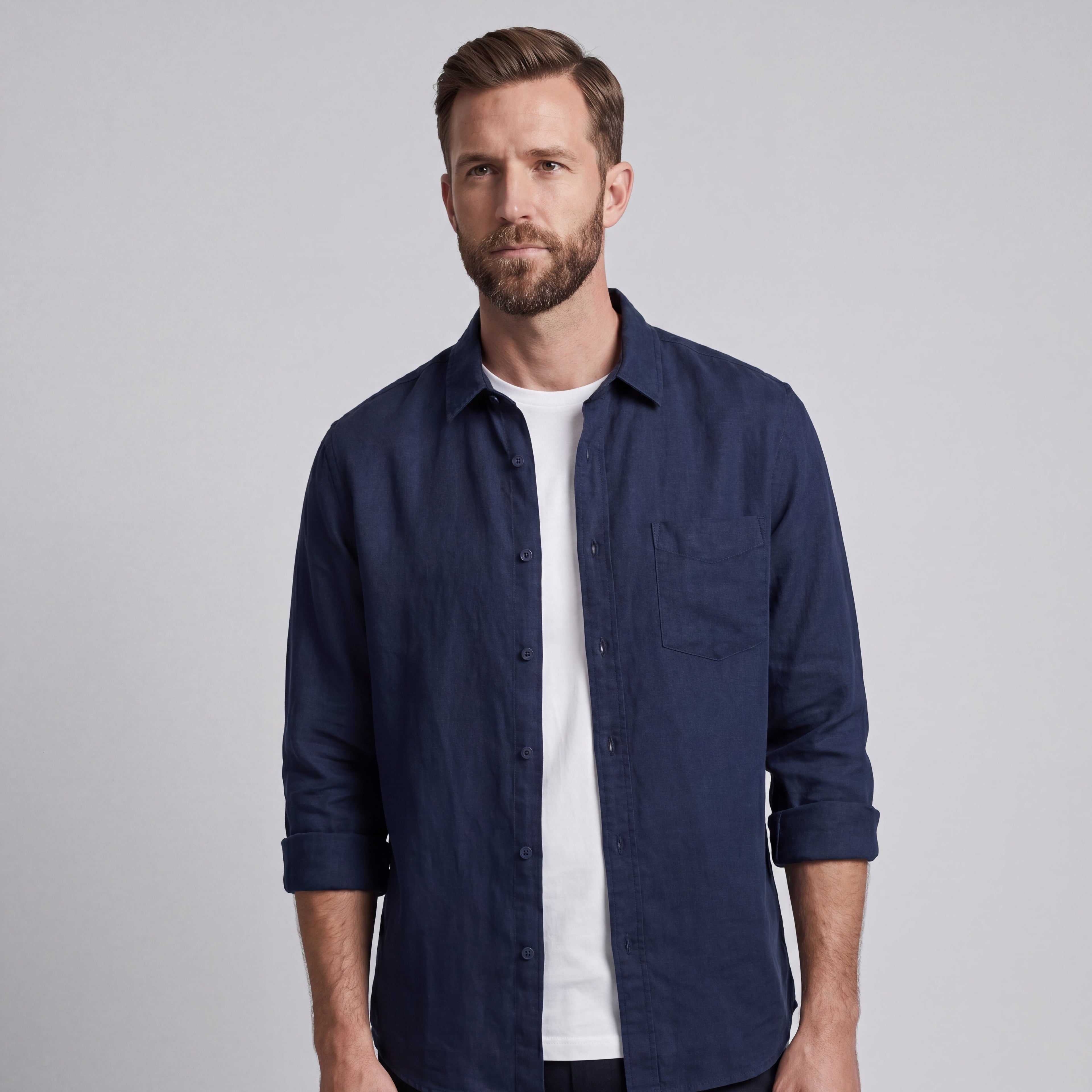 LORENZO | CAMISA DE ALGODÓN Y LINO