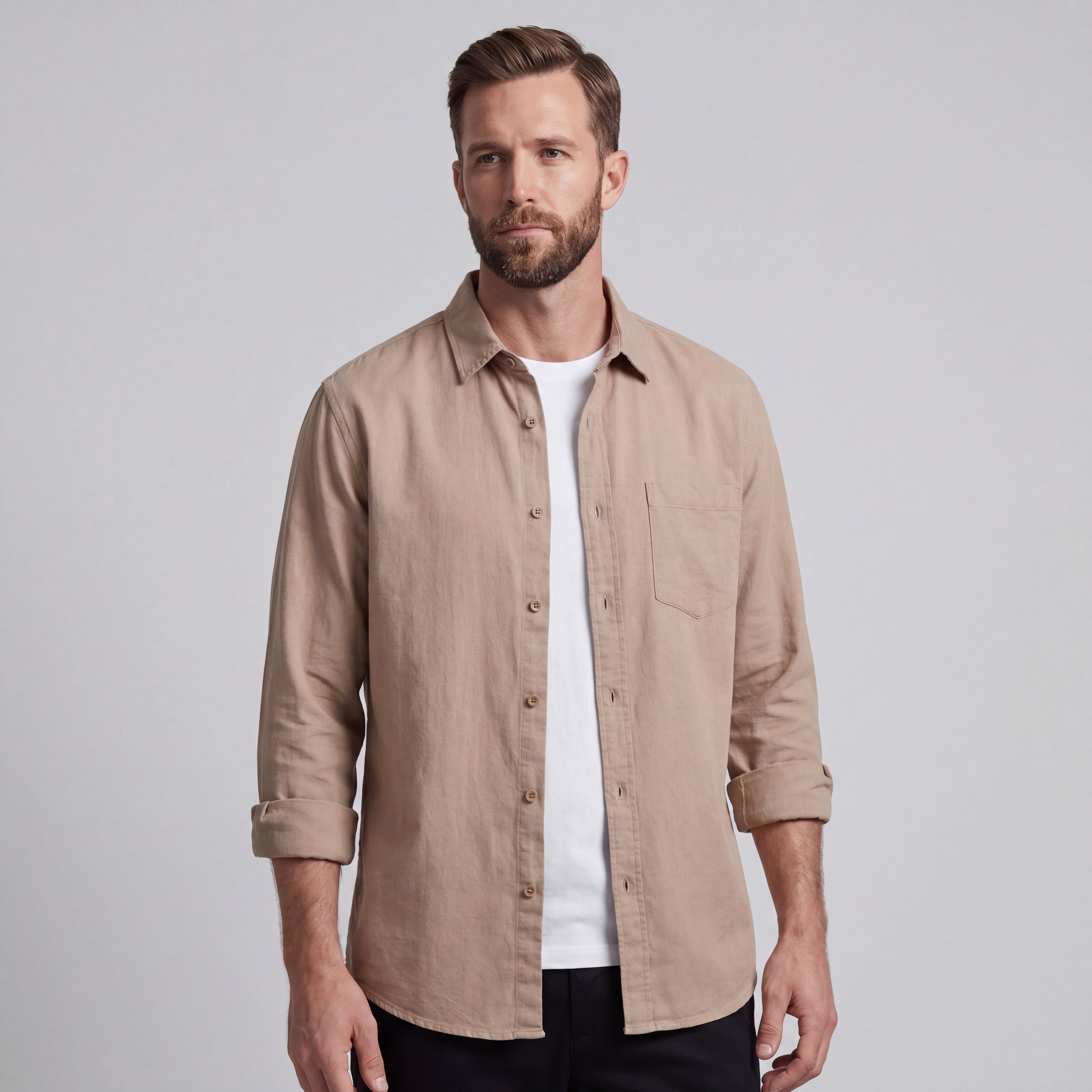 LORENZO | CAMISA DE ALGODÓN Y LINO