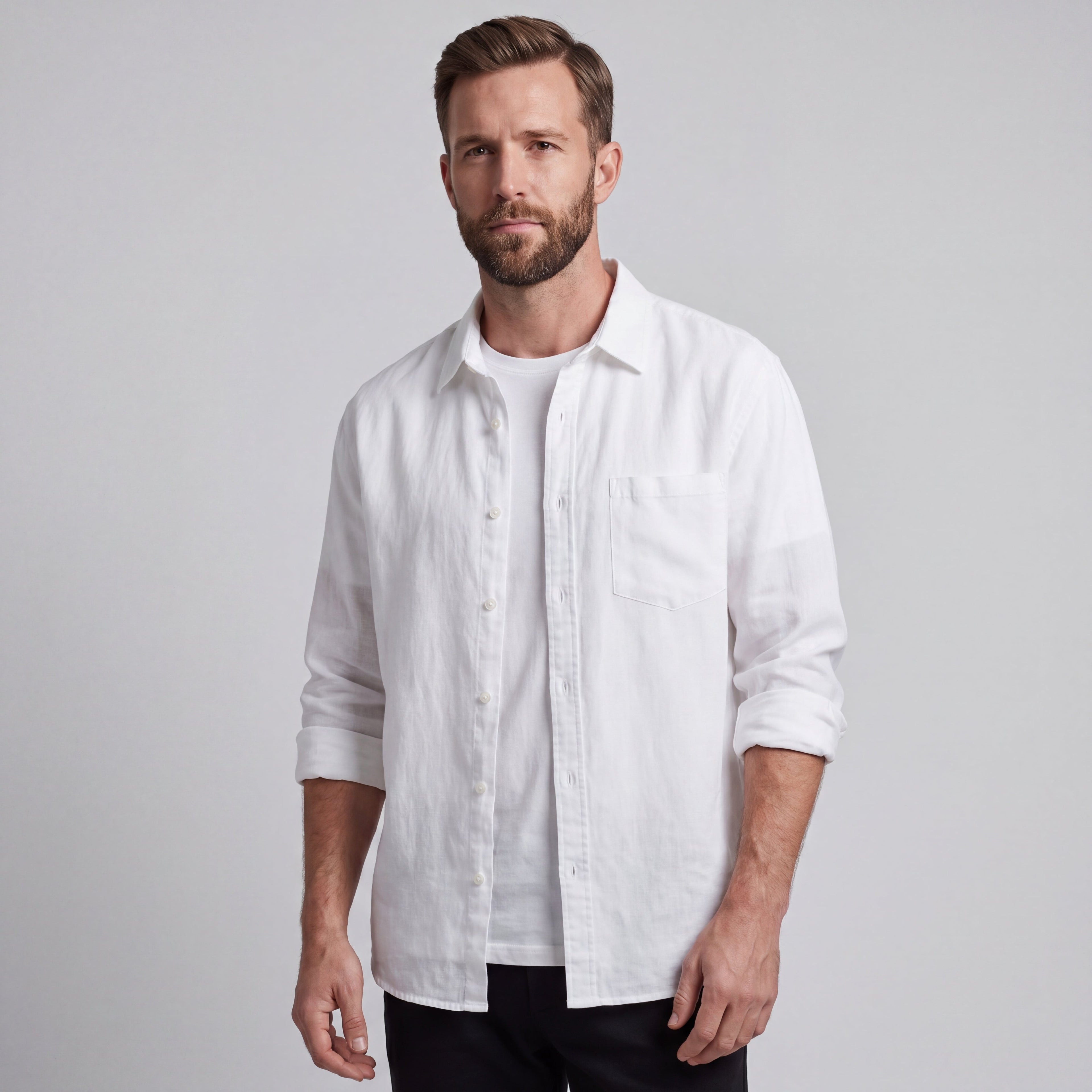 LORENZO | CAMISA DE ALGODÓN Y LINO