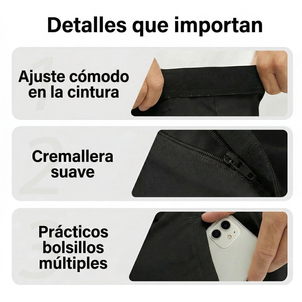 Chino corto elástico