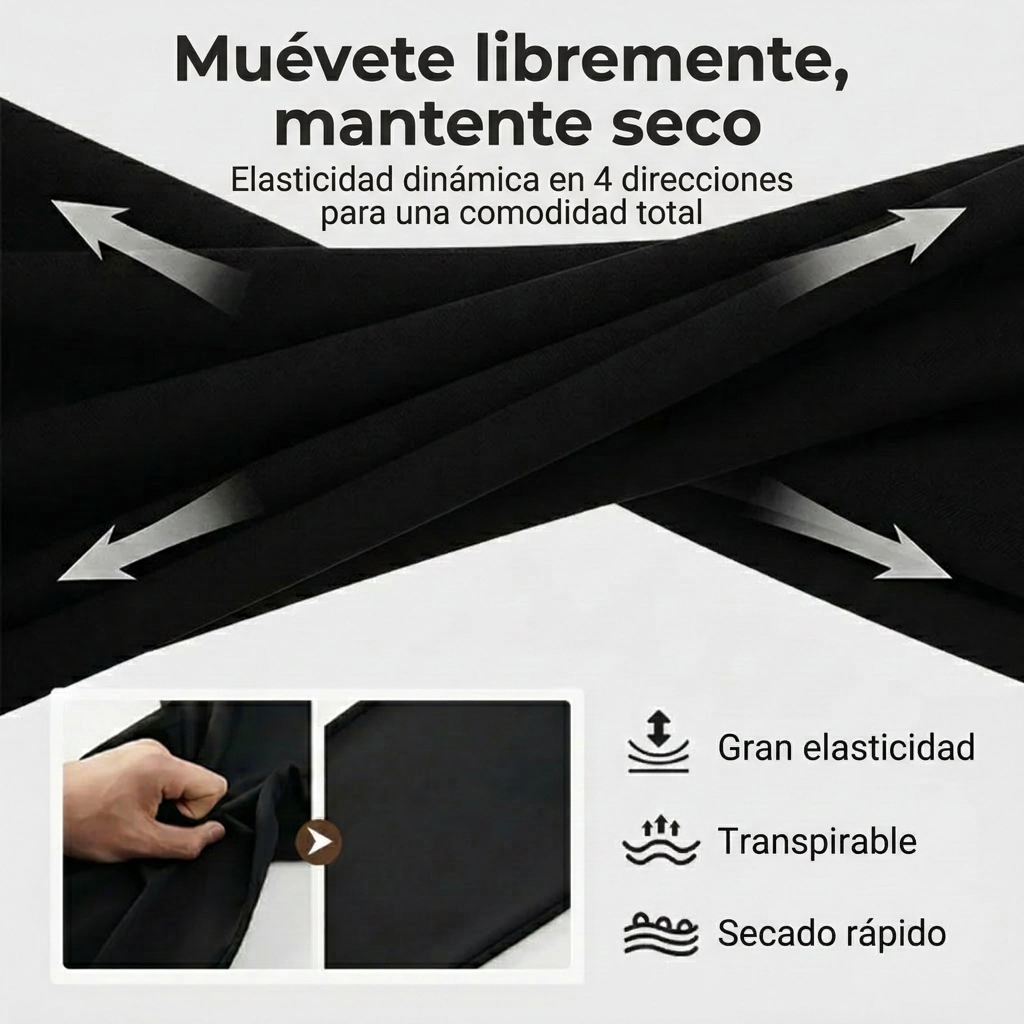 Chino corto elástico