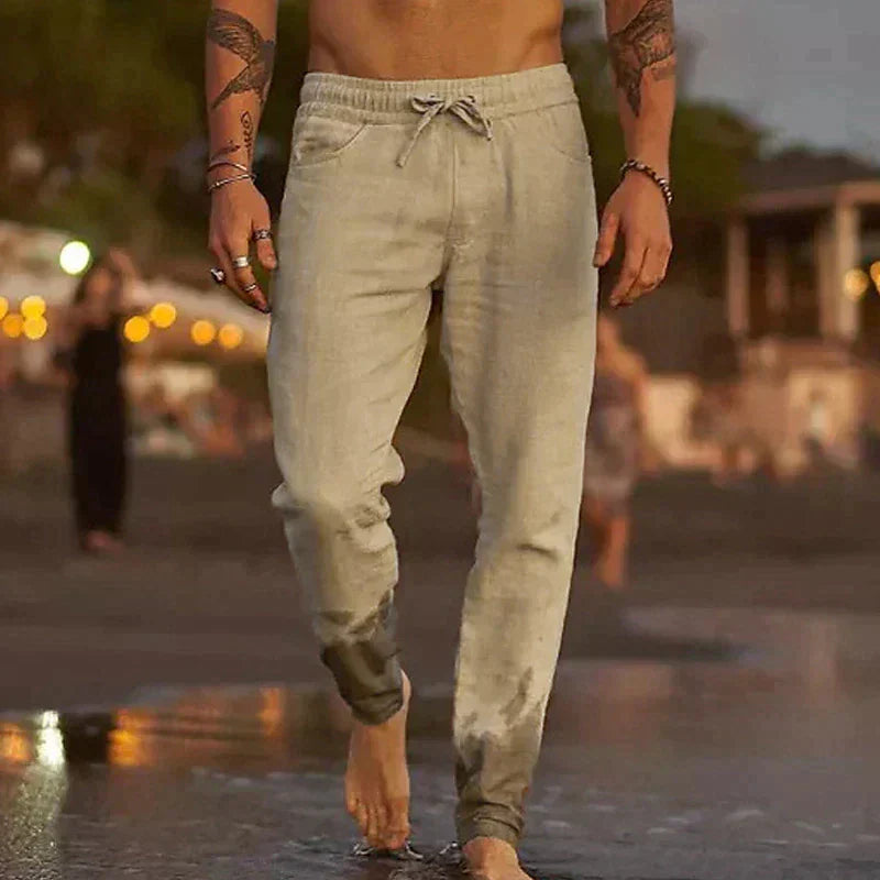 Matteo | Pantalones de Playa de Lino