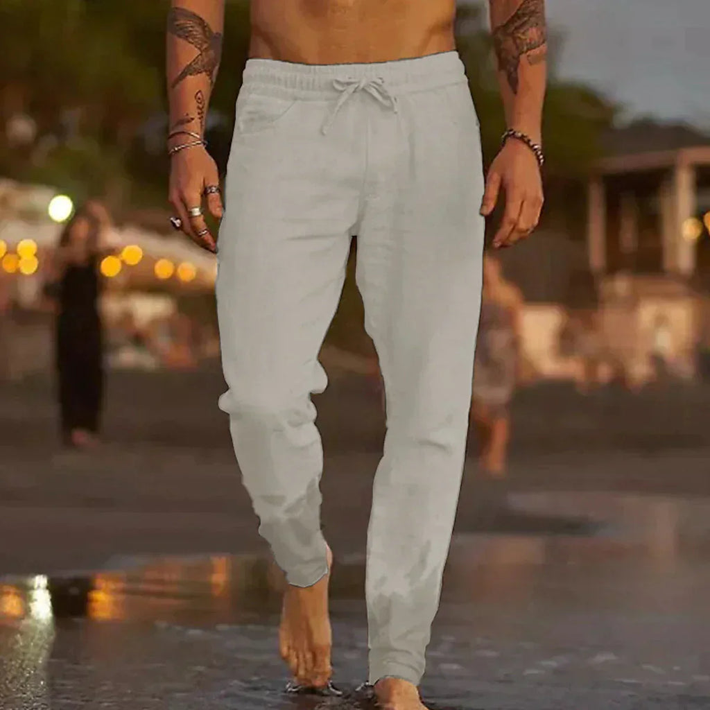 Matteo | Pantalones de Playa de Lino