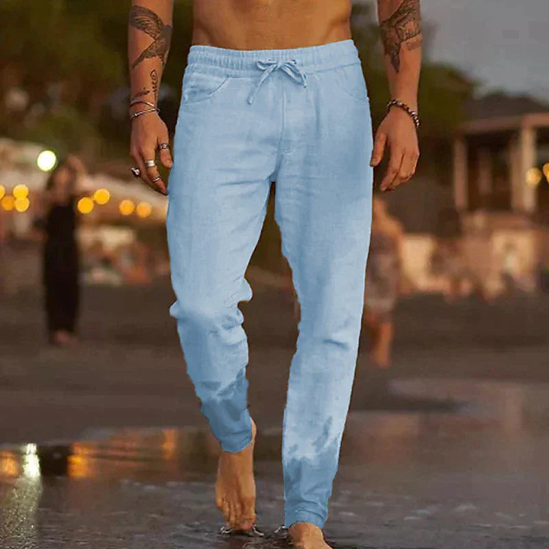 Matteo | Pantalones de Playa de Lino