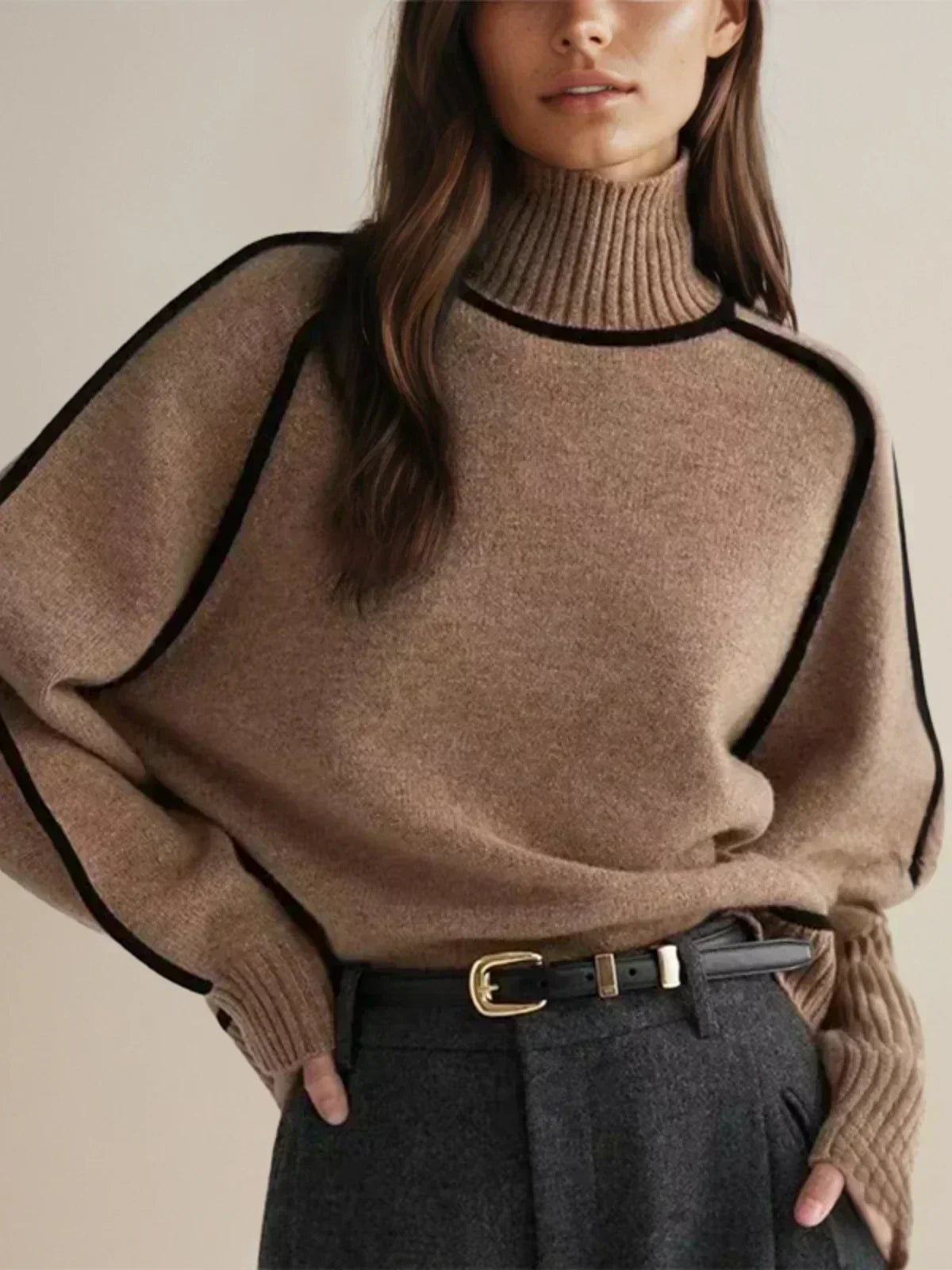 Donna | Elegante suéter de cuello alto