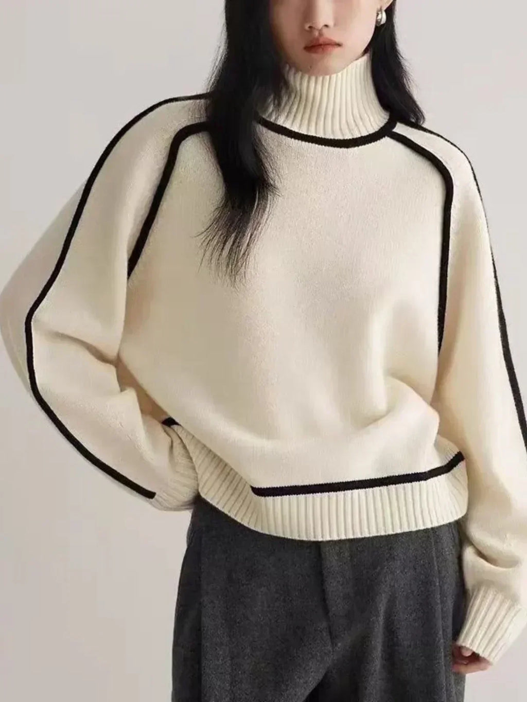 Donna | Elegante suéter de cuello alto