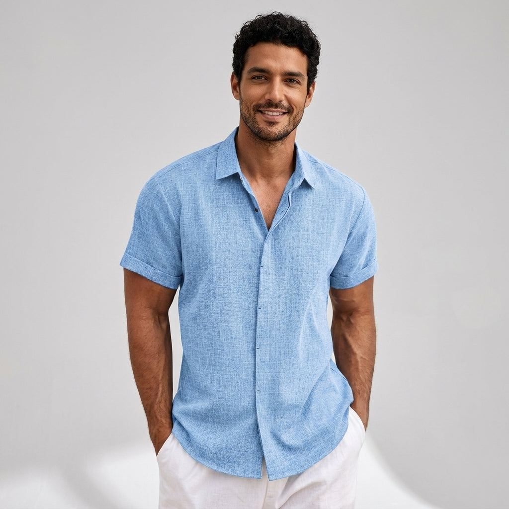 KEVIN | CAMISA ELEGANTE DE MANGA CORTA PARA HOMBRE