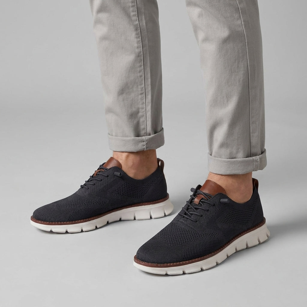 Zapatos Transpirables Ultracomfort: Negro-Blanco