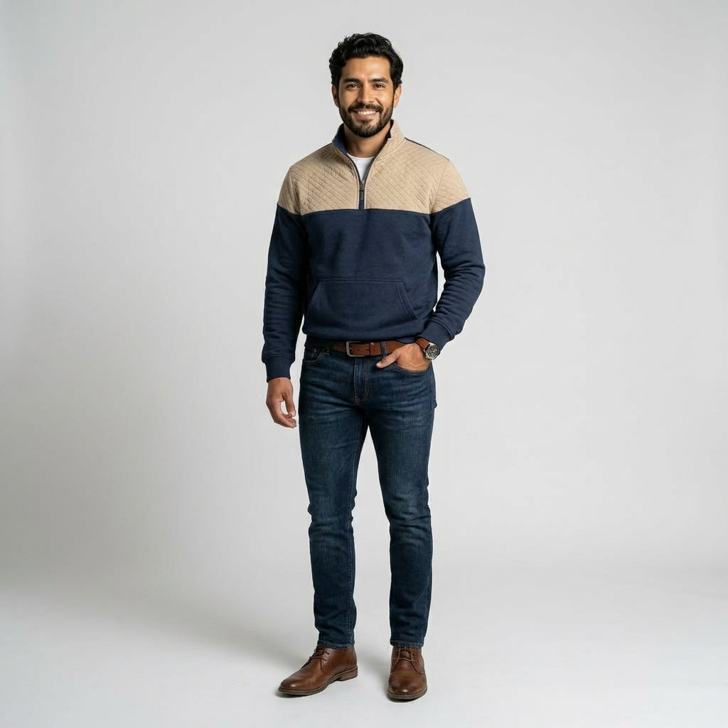 Martin | Suéter Houston De Algodón Bicolor