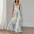 Oriana | Vestido Maxi Evasé Floral