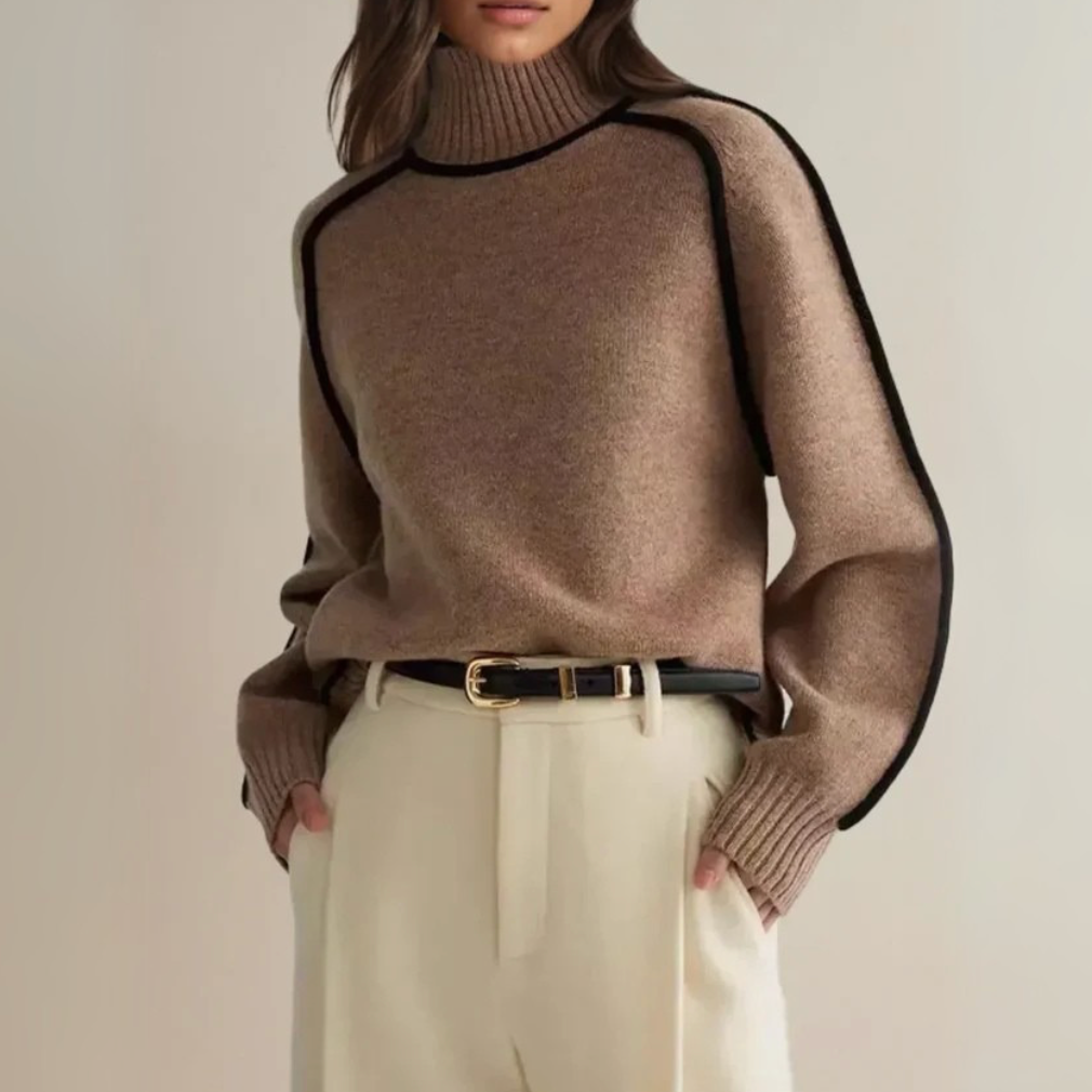 Donna | Elegante suéter de cuello alto