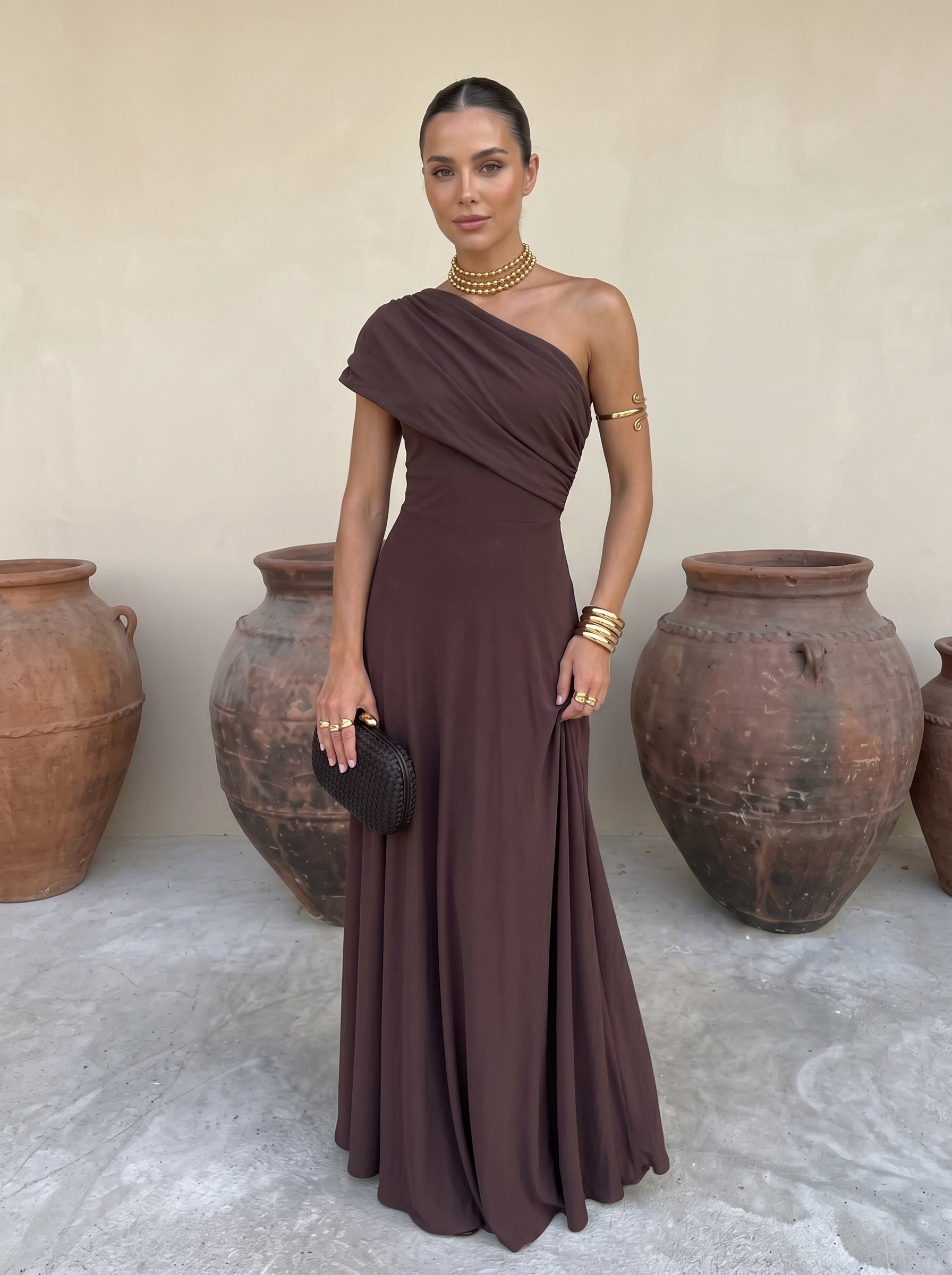 Vestido Toledo en Terracota