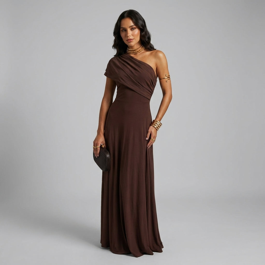 Vestido Toledo en Terracota