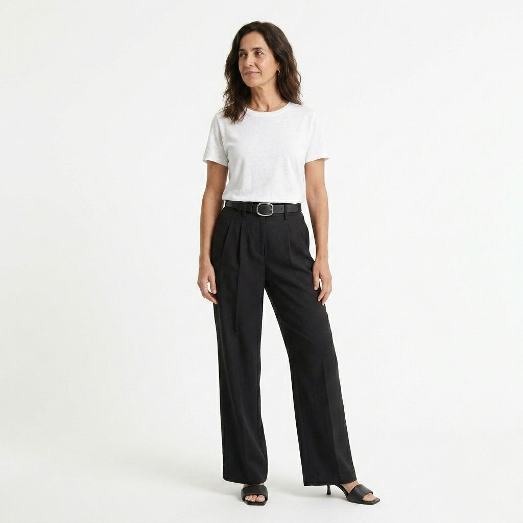 Tinashe Pantalones Tailored de Pierna Ancha