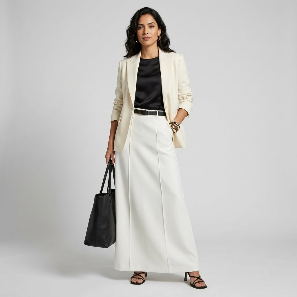 Ada Falda H-Line Lisa con Estilo Urbano Moderno