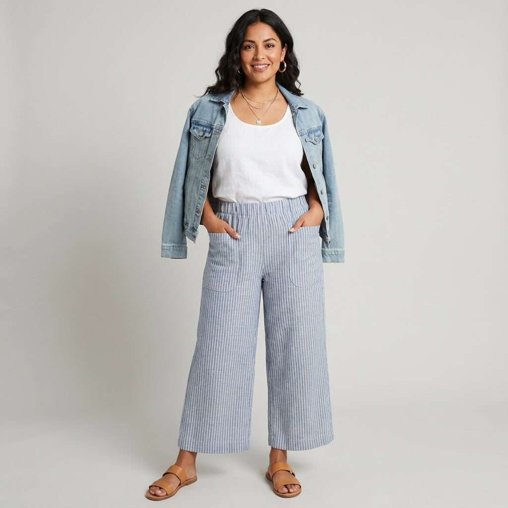 Lumiere Pantalones Livianos de Corte Relajado