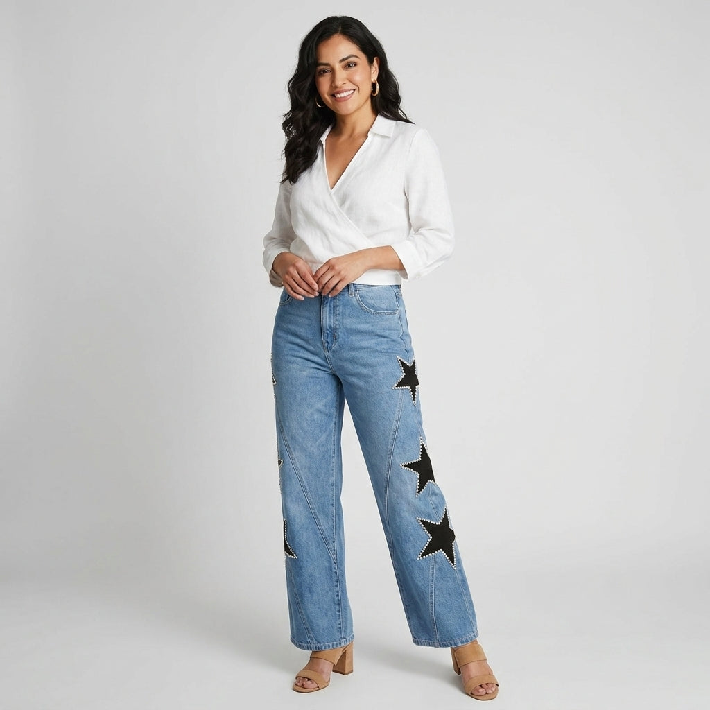 Melisa | Jeans Casual de estrellas