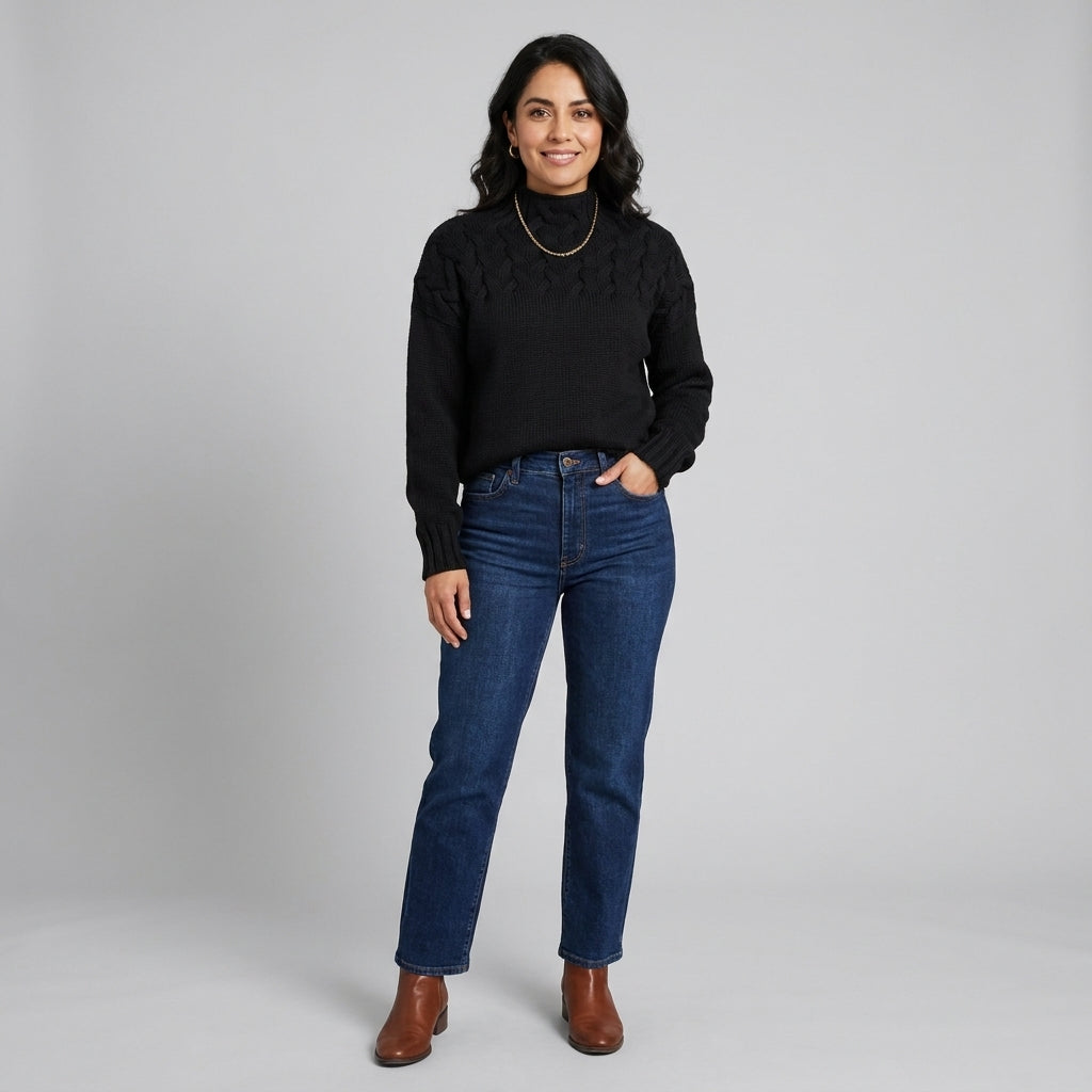 Elena | Suéter de Cuello Alto Cálido