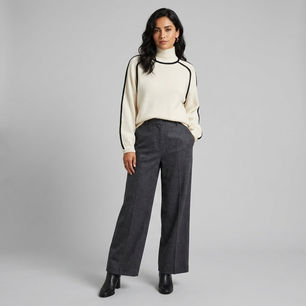 Donna | Elegante suéter de cuello alto