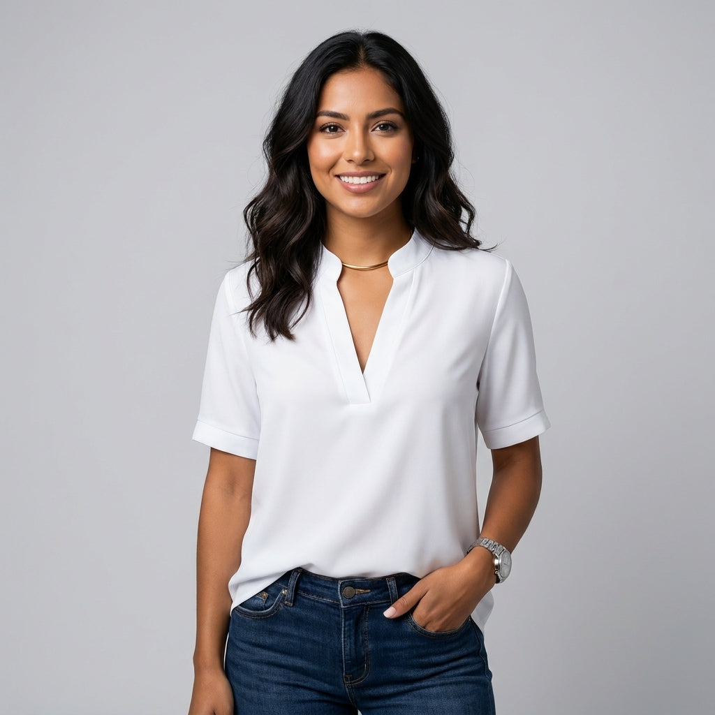 Elisa | Blusa elegante con cuello refinado