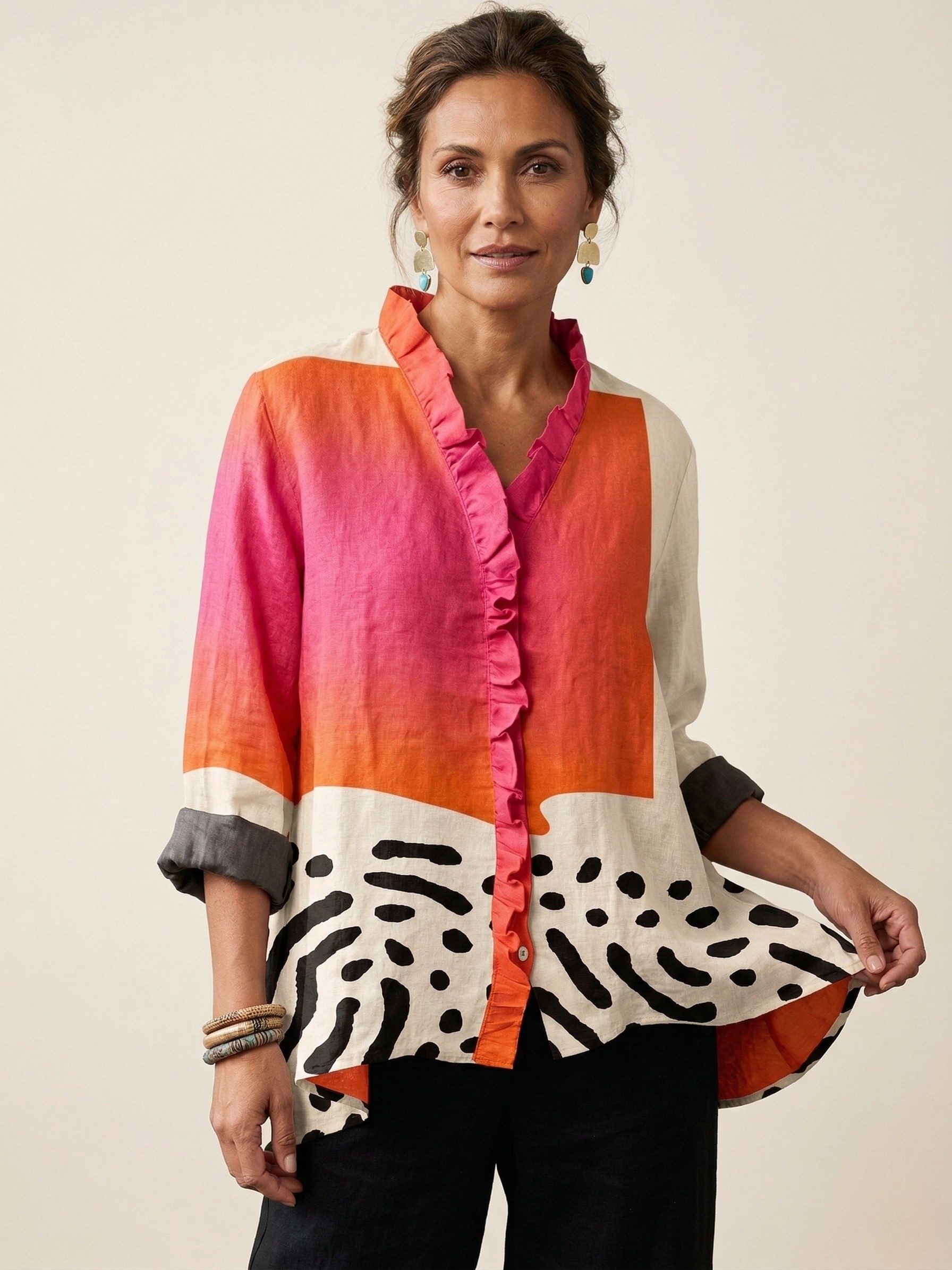 Martina™ | Blusa de Lino Premium