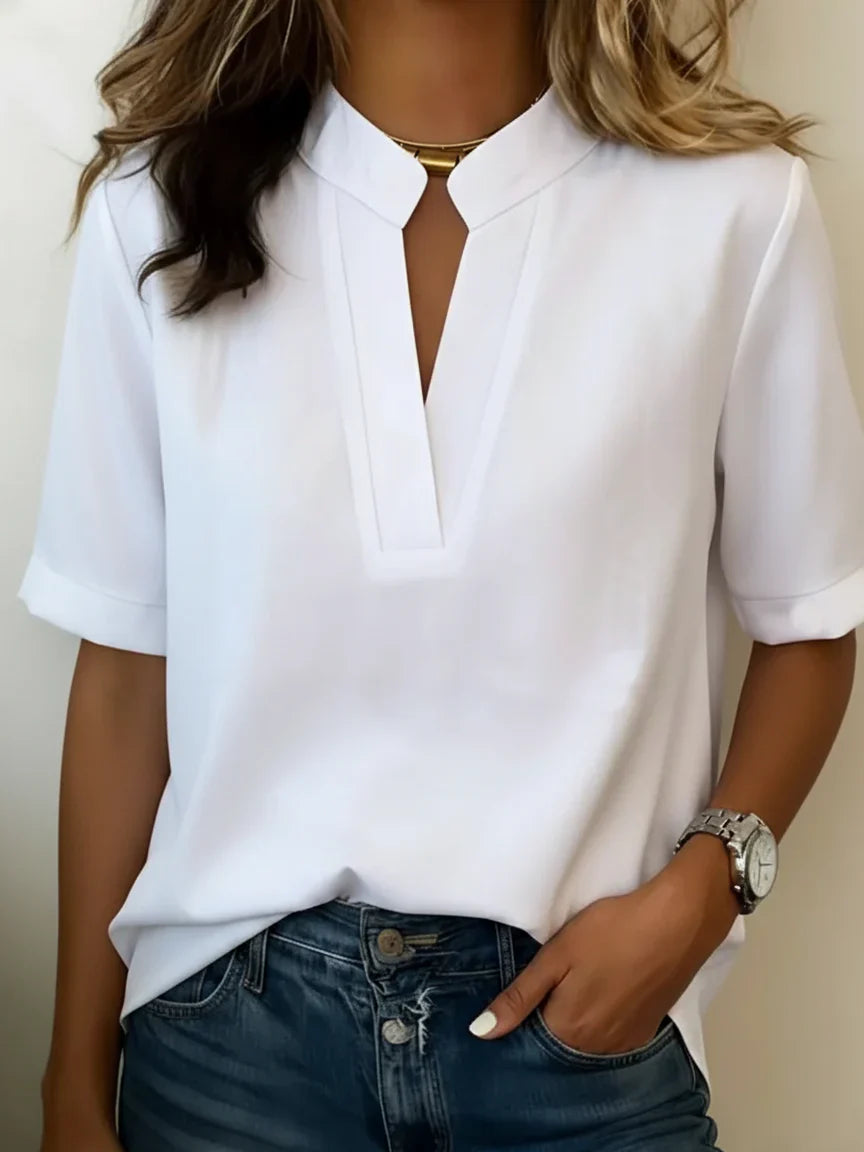 Elisa | Blusa elegante con cuello refinado