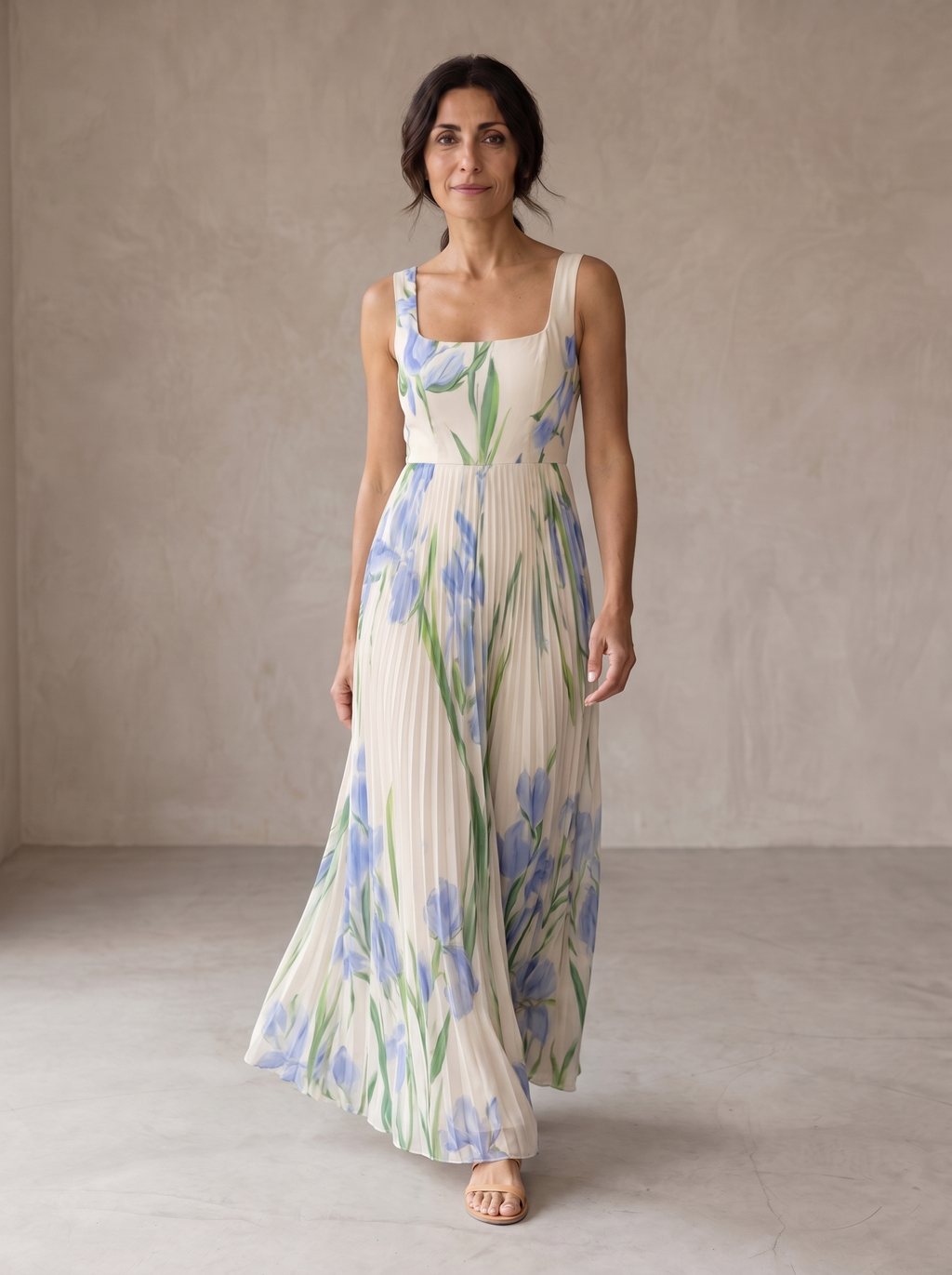 Oriana | Vestido Maxi Evasé Floral
