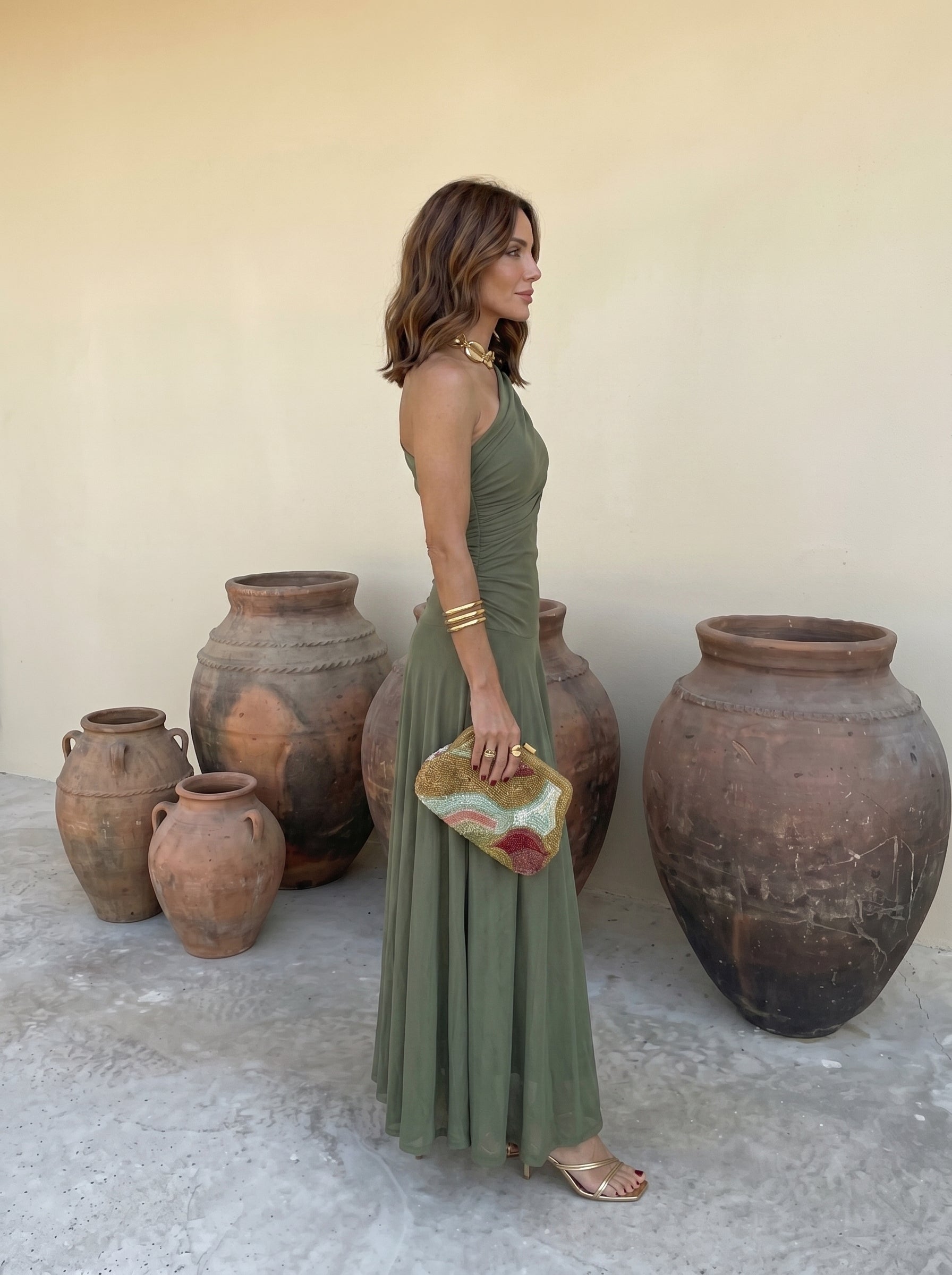 Vestido Toledo en Terracota